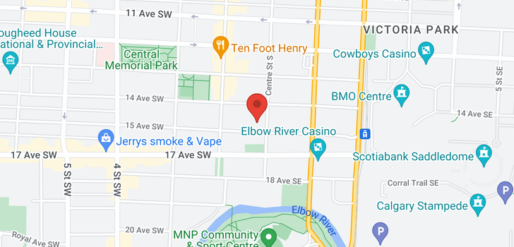 map of 208 114 15 Avenue SW